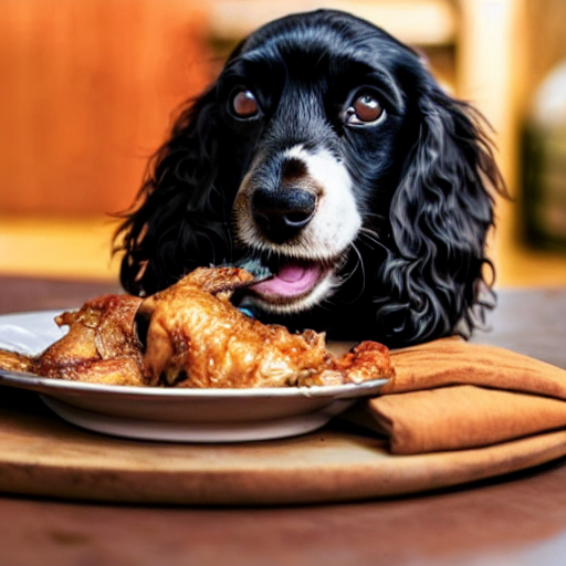 Can spaniel puppies eat cooked chicken? Follow this advice