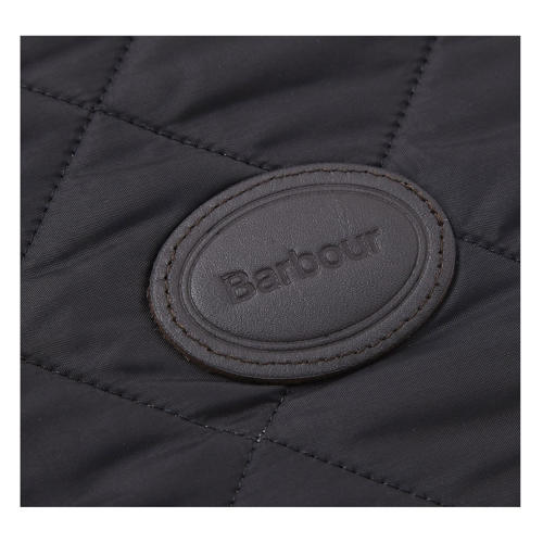 barbour quilted dog coat black