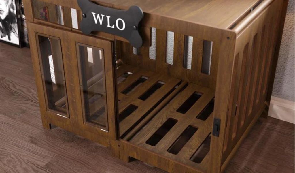 Walnut & Ivory - Pueblo Modern Dog Crate