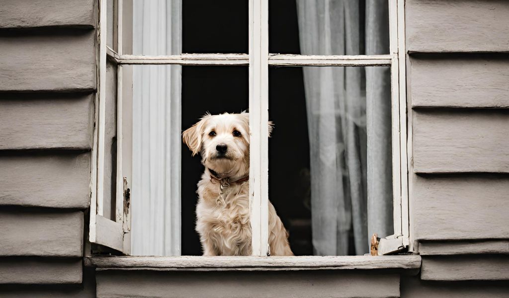 Why do dogs love looking out of the window?