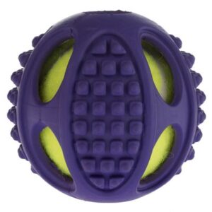 2-in-1 Rubber Tennis Ball Dog Toy | zooplus.co.uk