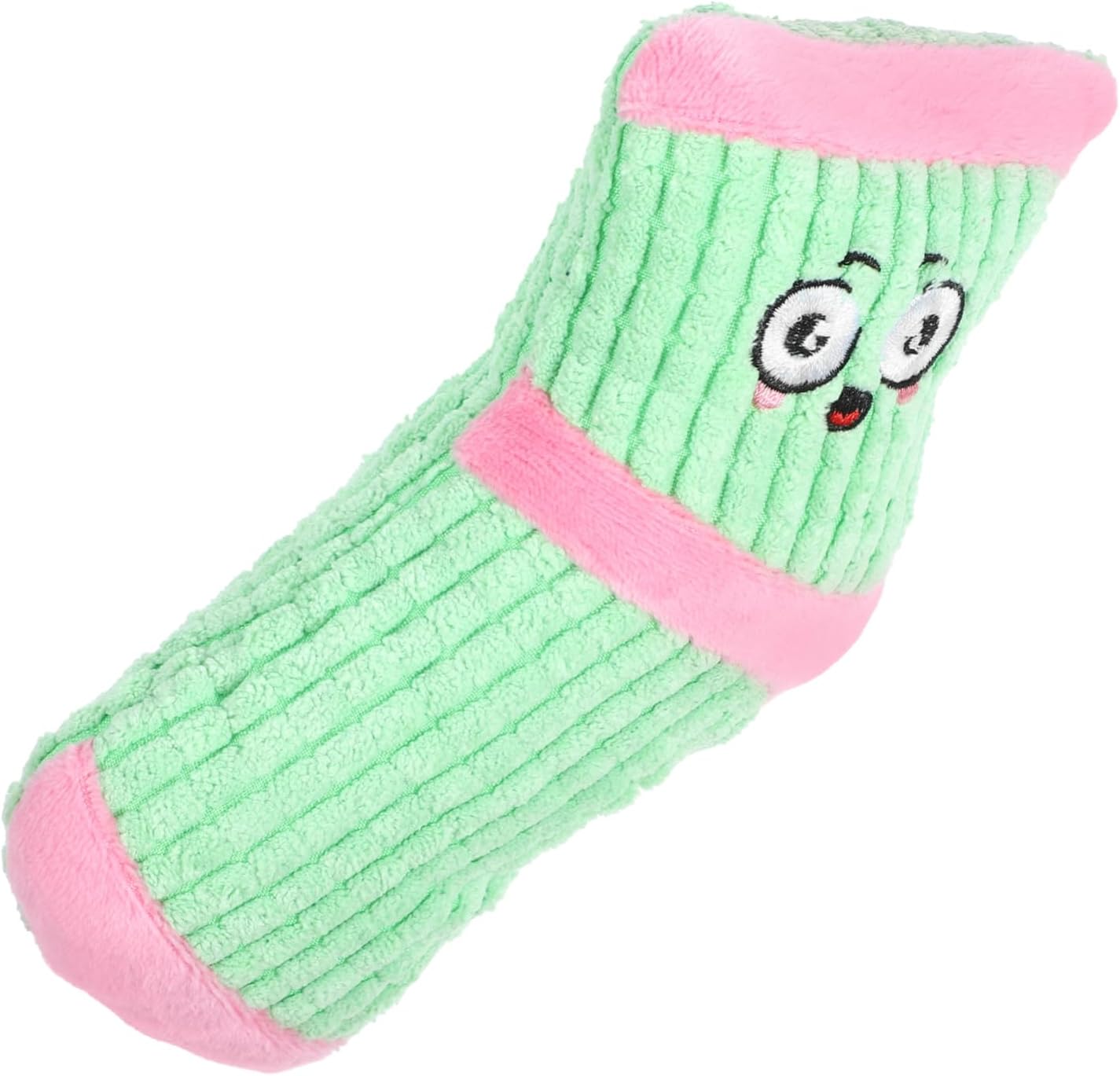 Happyyami Squeaky Plush Dog Chew Toy Sock-shaped...