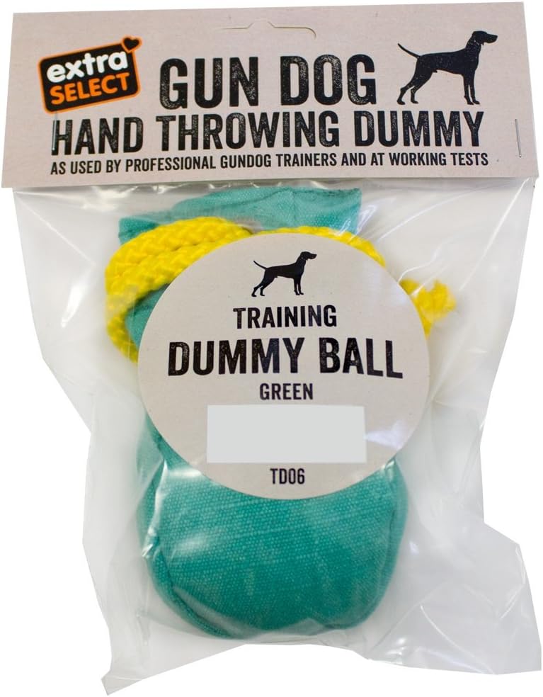Extra Select Gun Dog Training Dummy Ball, Green 3 Extra Select Gun Dog Training Dummy Ball, Green