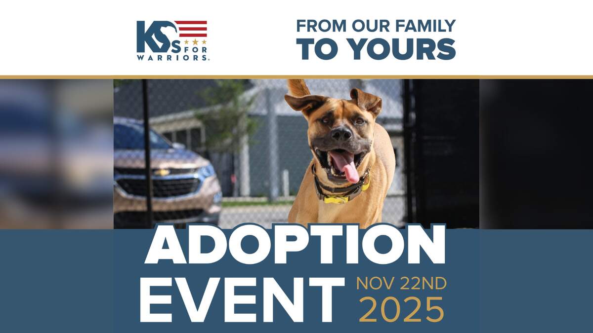 K9s For Warriors Adoption Event - November 22 1 K9s For Warriors Adoption Event - November 22