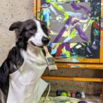 A slam dunk for Leonard Lee, the pooch who paints and so much more