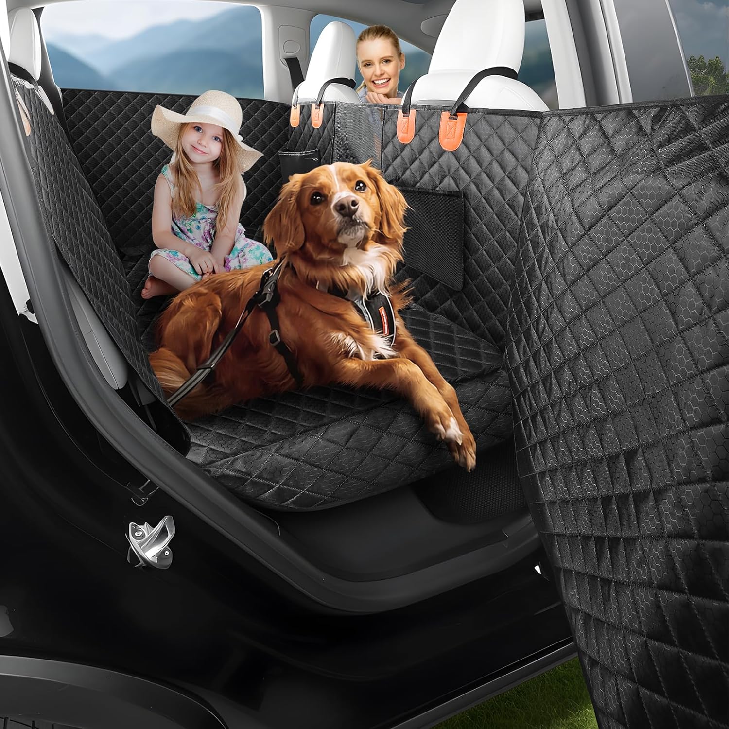 EVMODS for Tesla Car Dog Seat Cover,Car Back Seat...