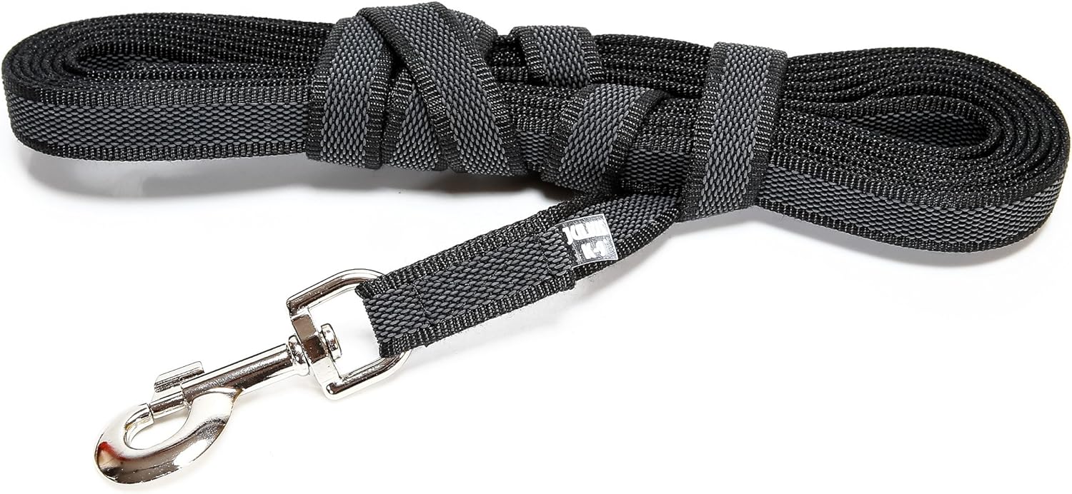 Color & Gray Super-Grip Leash with Handle, 20 mm x...