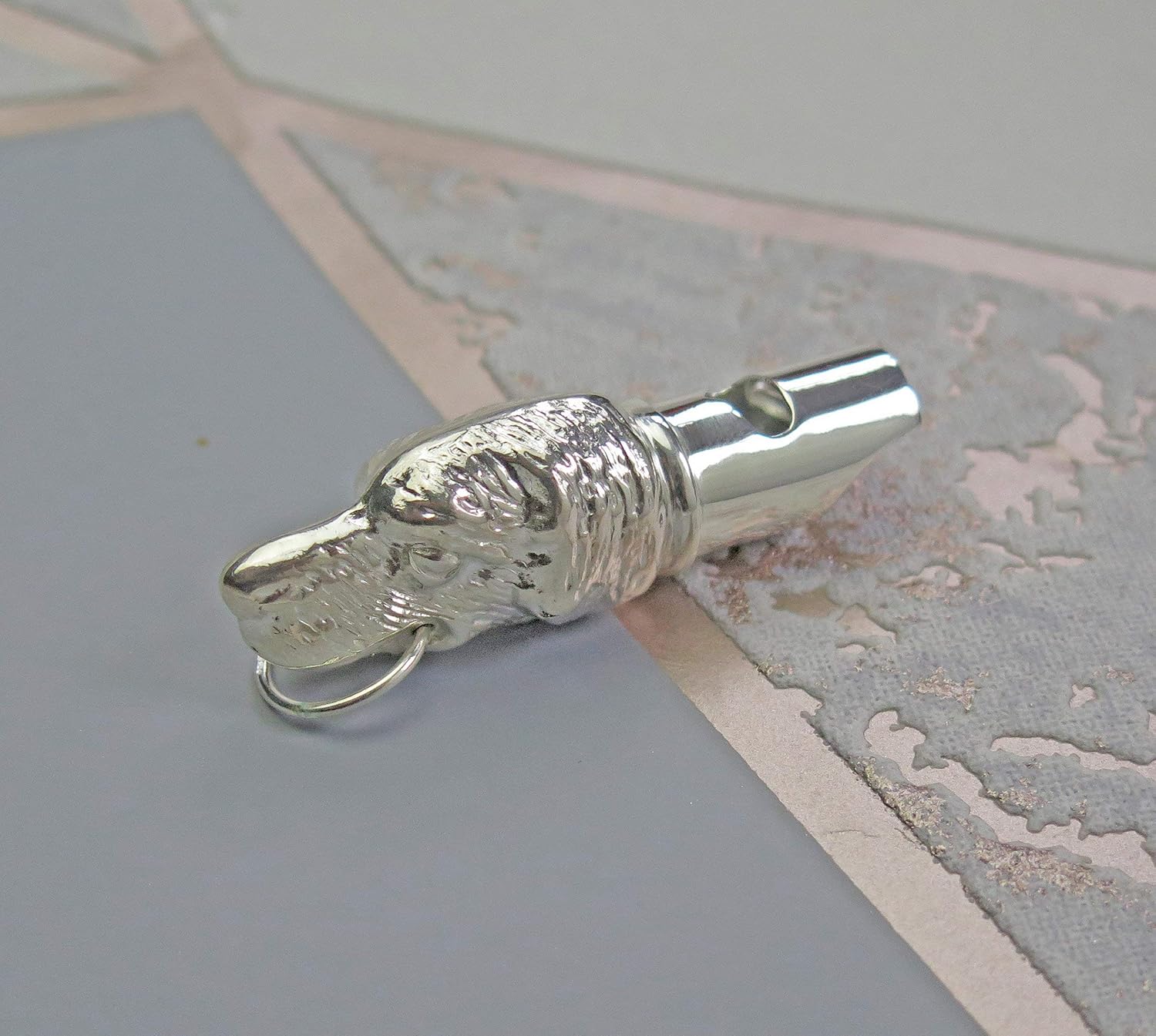 Solid Sterling Silver Gun Dog Whistle