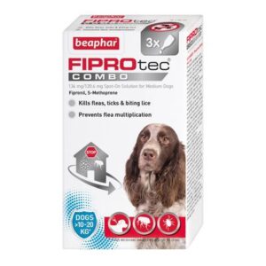 beaphar FIPROtec® COMBO Flea & Tick Spot-On for Dogs - M (10-20kg) | zooplus.co.uk