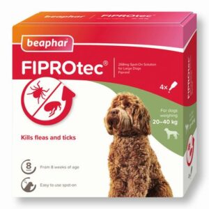 beaphar FIPROtec® Flea & Tick Spot-on For Dogs - L (20-40kg) | zooplus.co.uk