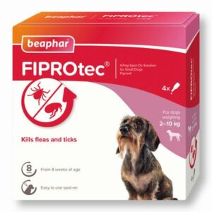 beaphar FIPROtec® Flea & Tick Spot-On for Dogs - S (2-10kg) | zooplus.co.uk