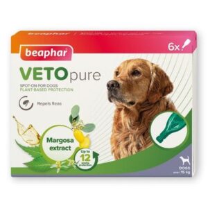 beaphar VETOpure Plant-Based Protection Flea Spot-On for Dogs (>15kg) | zooplus.co.uk