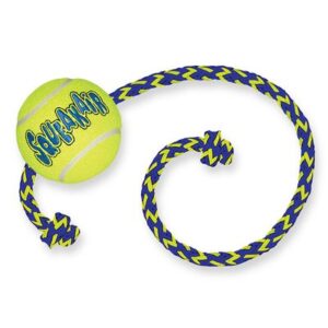 KONG AirDog Squeakair Ball with Rope | zooplus.co.uk