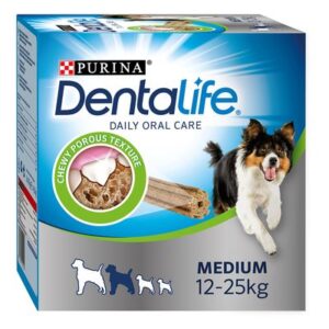 PURINA Dentalife Daily Dental Care Snacks for Medium Breed Dogs (12-25kg) | zooplus.co.uk