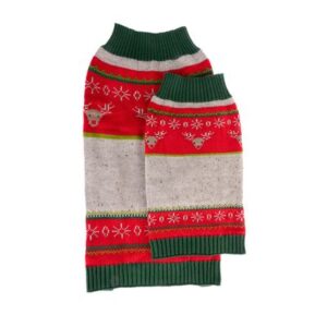 TIAKI Tri-Colour Reindeer Dog Jumper | zooplus.co.uk