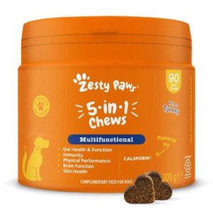 Zesty Paws 5-in-1 Chews Multifunctional - Turkey | zooplus.co.uk