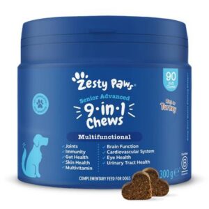 Zesty Paws Senior Advanced 9-in-1 Chews Multifunctional - Turkey | zooplus.co.uk