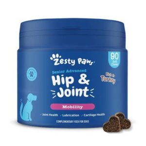 Zesty Paws Senior Advanced Hip & Joint Chews Mobility - Turkey | zooplus.co.uk