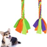 2 Pack Dog Fleece Rope Toy – Tug of War…