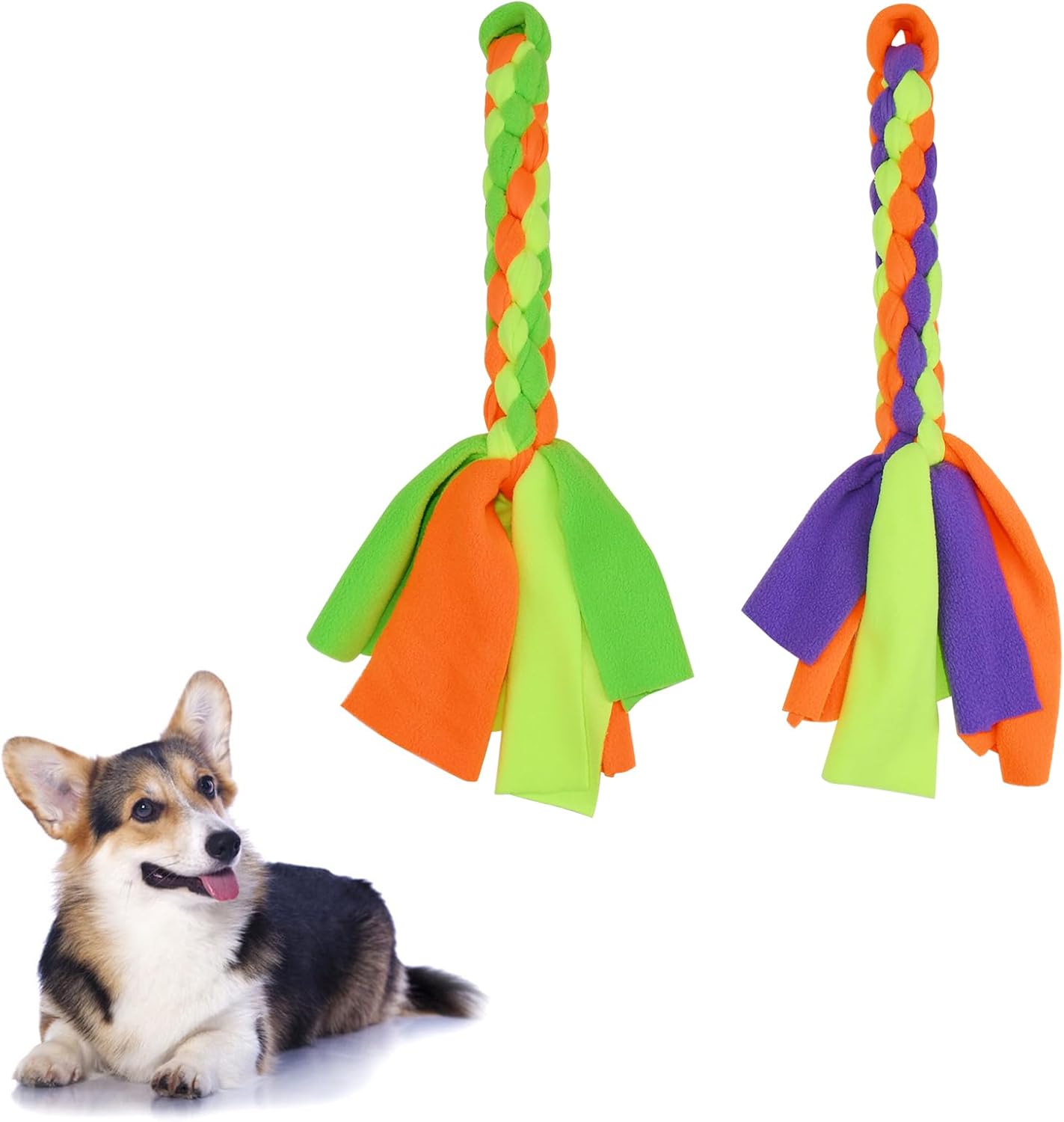 2 Pack Dog Fleece Rope Toy - Tug of War... 9 2 Pack Dog Fleece Rope Toy - Tug of War...
