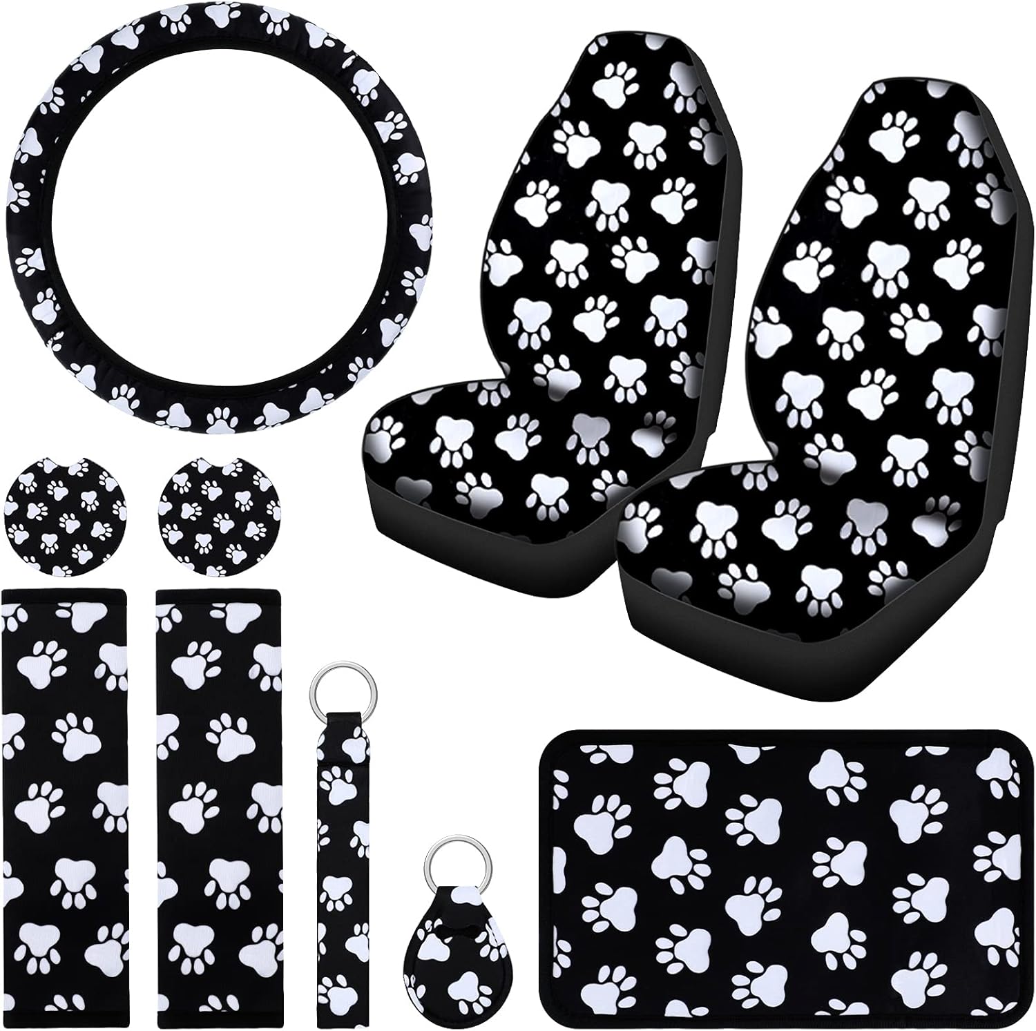 10 Pieces Dog Paw Car Accessories Set Dog Cat Paw... 9 10 Pieces Dog Paw Car Accessories Set Dog Cat Paw...