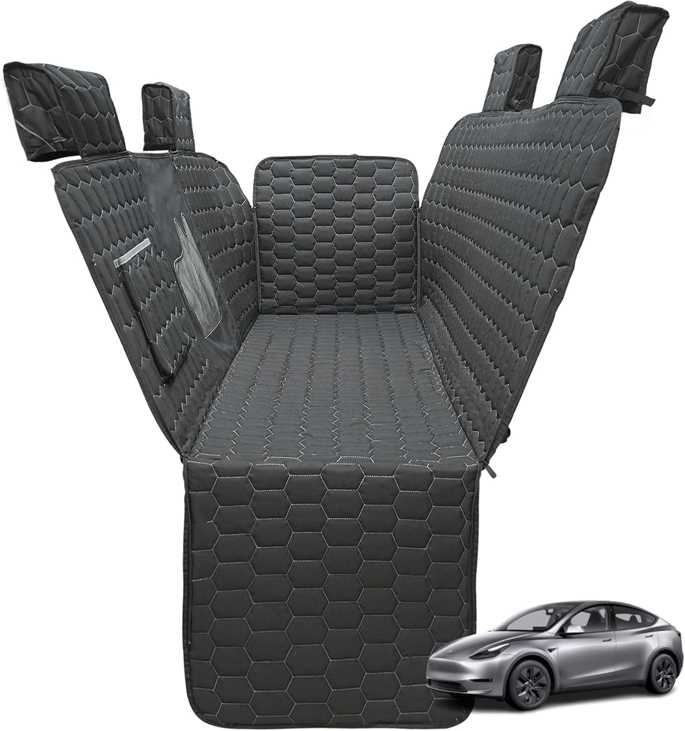 Dog Seat Covers for Tesla Model Y,Dog Hammock for... 9 Dog Seat Covers for Tesla Model Y,Dog Hammock for…