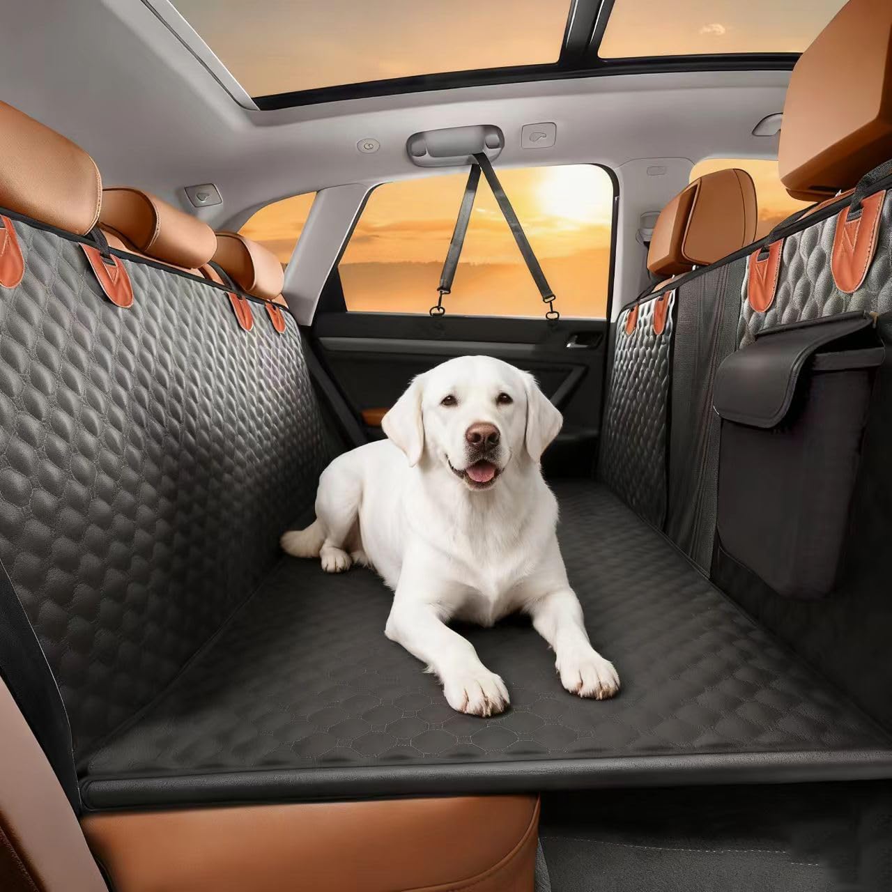 Dog Car Seat Cover for Back Seat, Hard Bottom Car... 8 Dog Car Seat Cover for Back Seat, Hard Bottom Car...