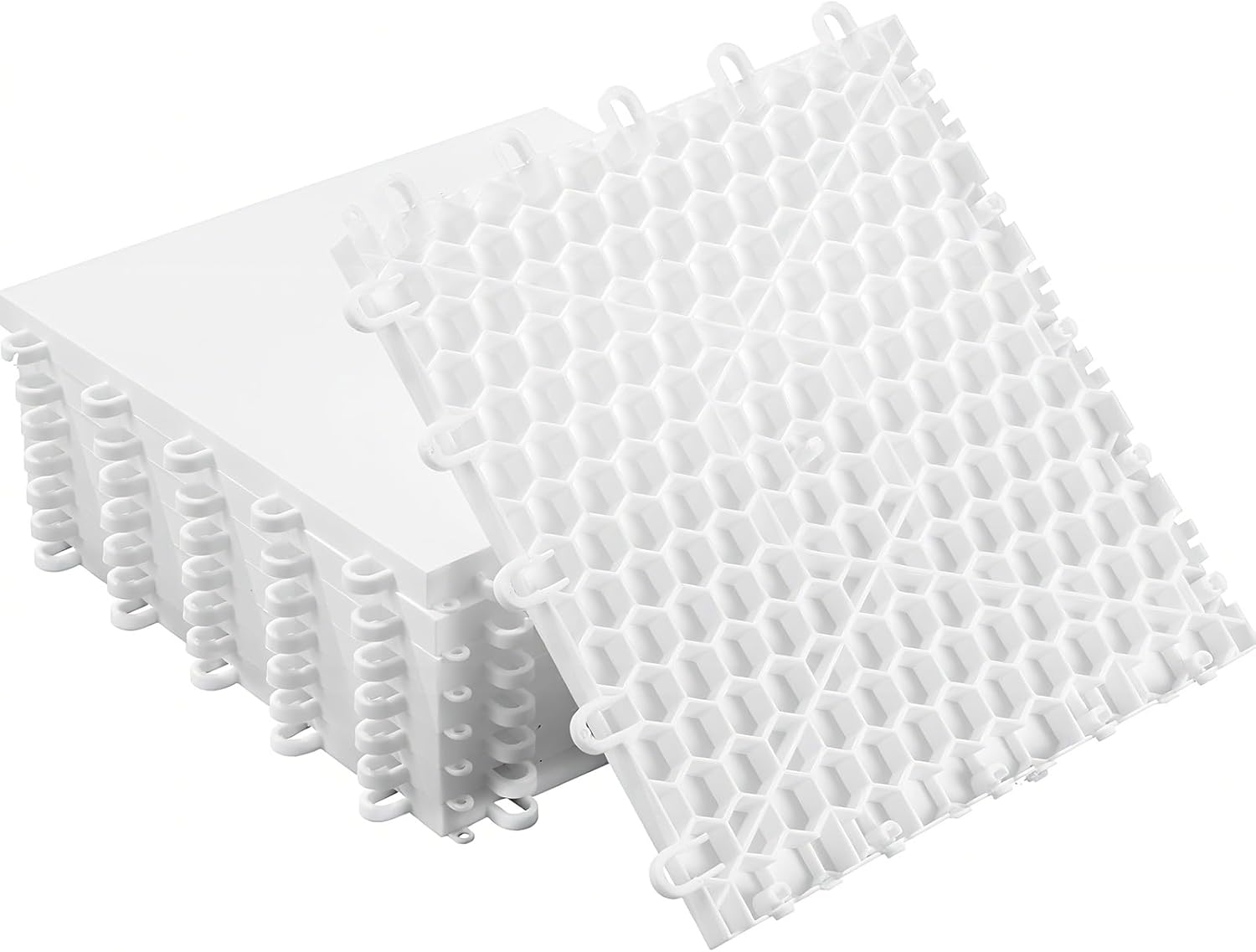 8 PCS Hockey Floor Tiles Mats, Interlocking...