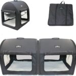 Soft Dog Cat Crate The Portable 2-in-1 Double…
