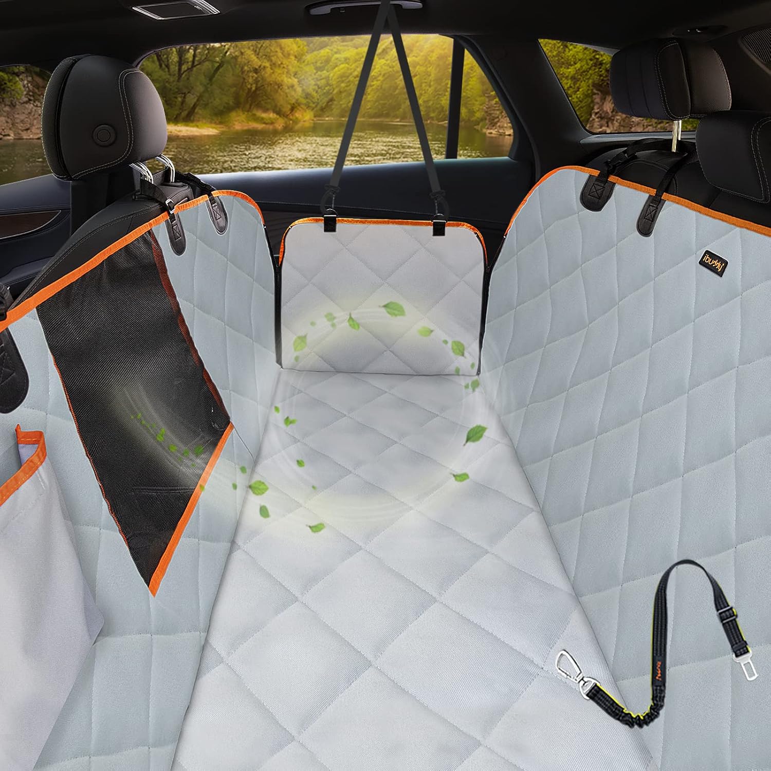 iBuddy Dog Seat Cover for Tesla Model 3 and Y -...