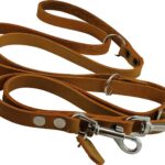 Orange 6 Way European Multifunctional Leather Dog…