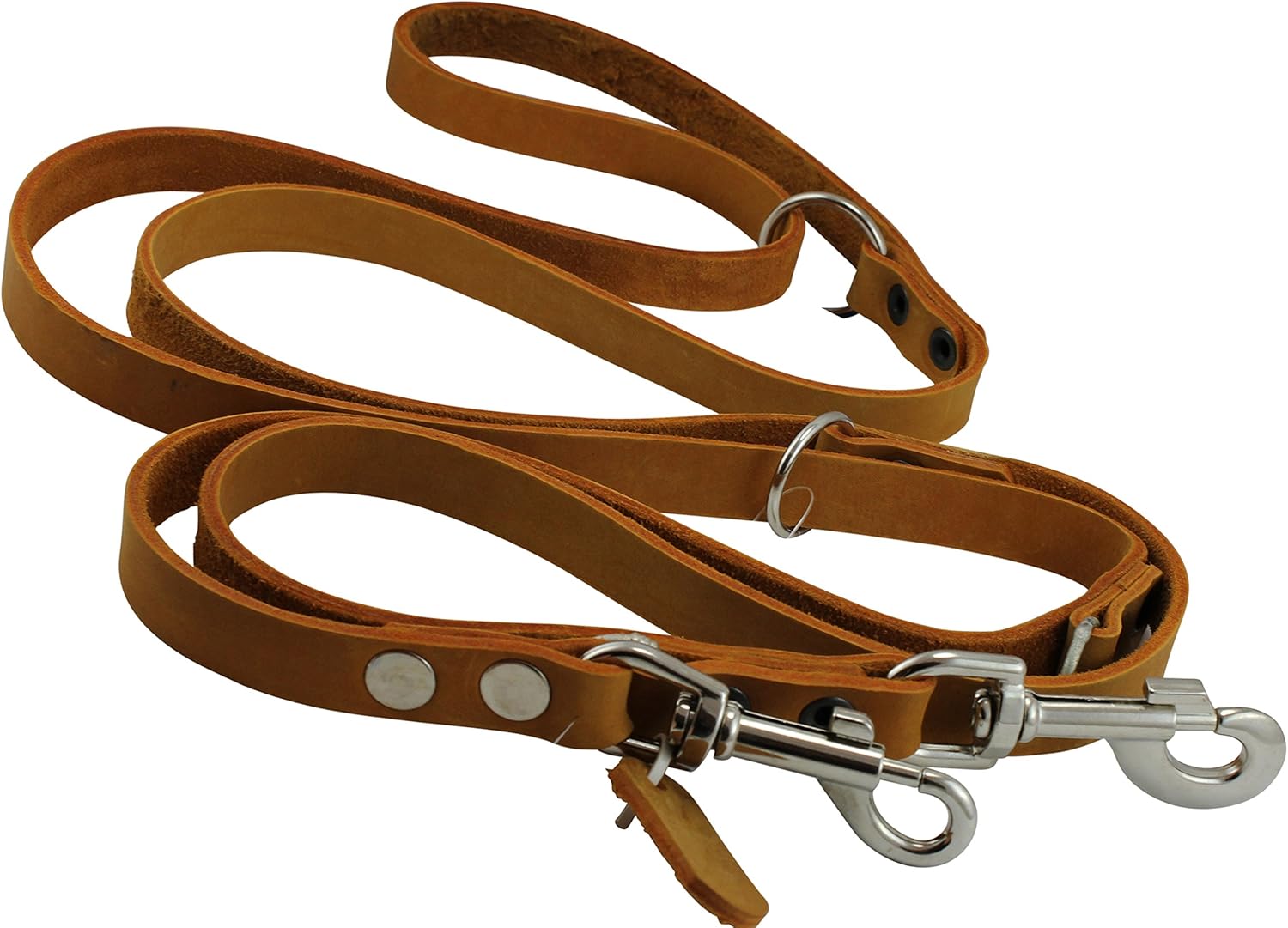 Orange 6 Way European Multifunctional Leather Dog...