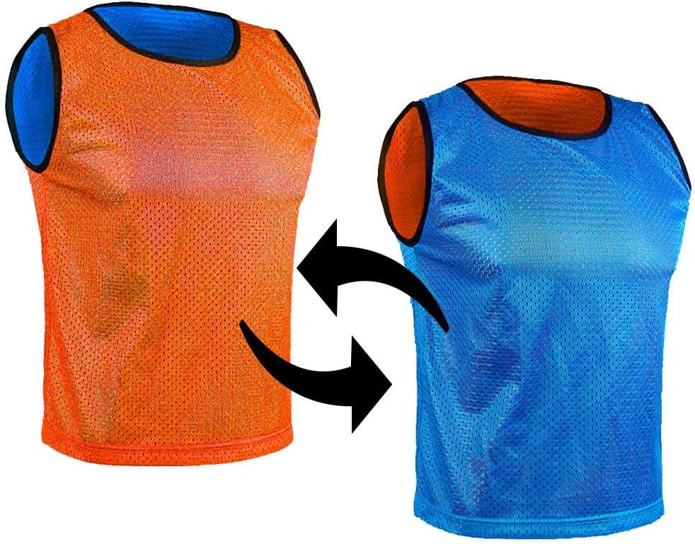 Football Bibs, Double-Sided Marker T-Shirts, Mesh...