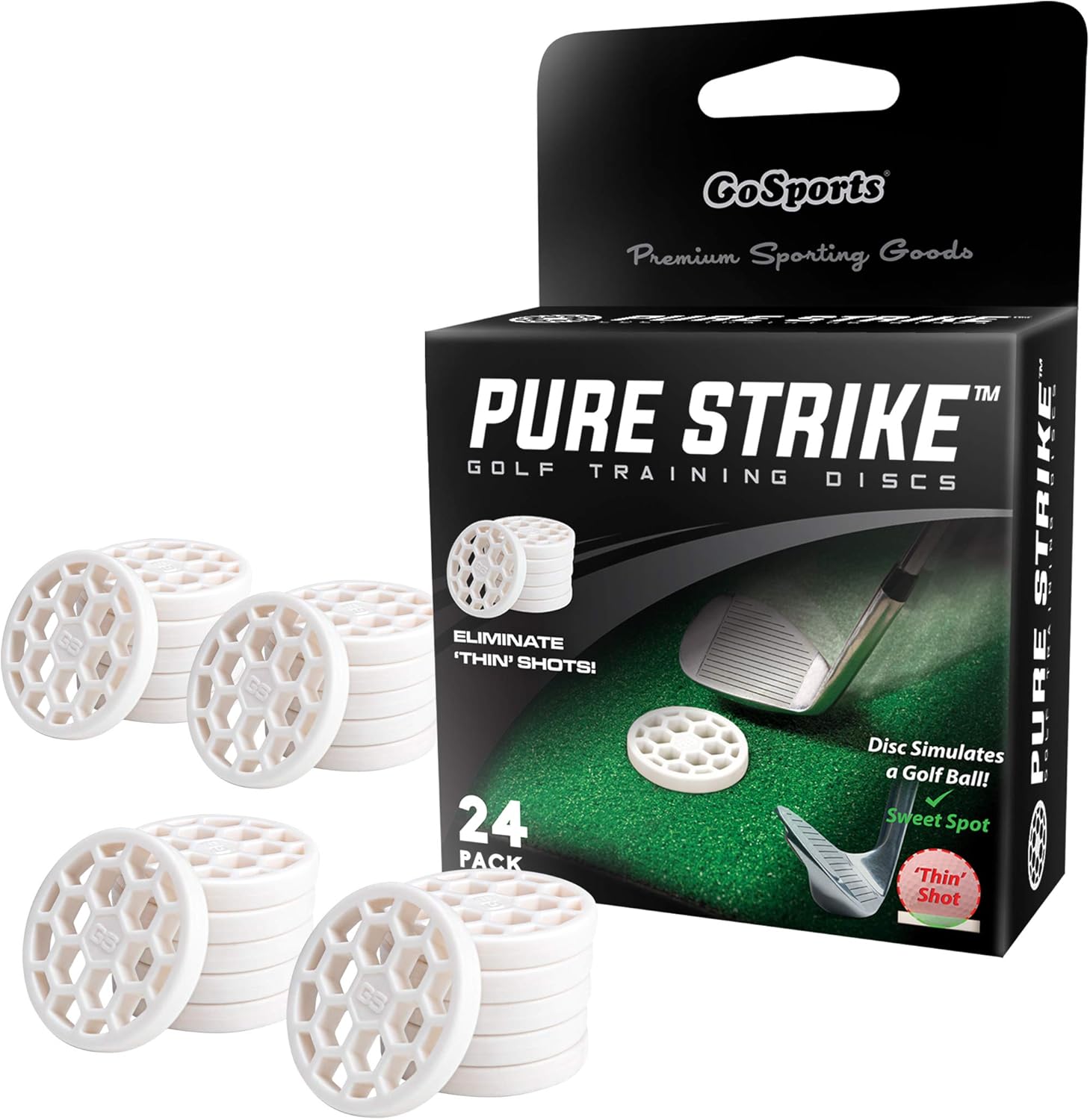 GoSports Golf Pure Strike Golf Training Discs 24...