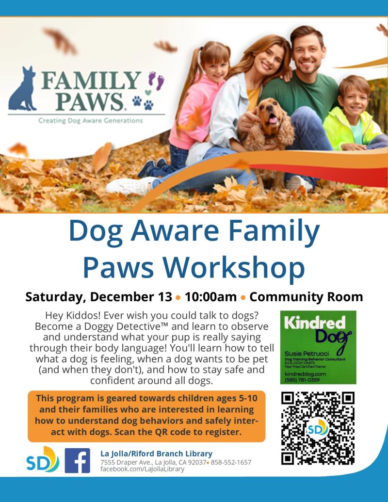 Kindred Dog Brings "Doggie DetectiveTM" Children's Workshop 2 Kindred Dog Brings "Doggie DetectiveTM" Children's Workshop